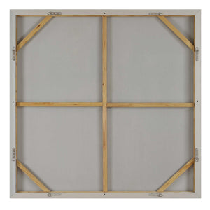 Uttermost Hand-painted Abstract Canvas Art with Pine Frame for Modern Interiors