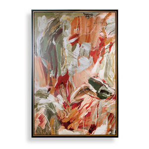 Uttermost Uttermost Garden City Framed Abstract Canvas Art with Gold Molding Gallery Display 32555