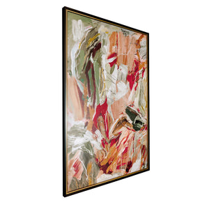 Uttermost Garden City Framed Abstract Canvas Art with Gold Molding Gallery Display