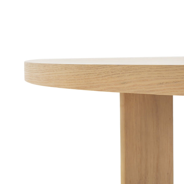 English Elm Christopher Knight Home® - 48" Round Dining Table - Farmhouse Charm, Solid Wood Construction, Space-Saving For Cozy Dining Spaces N771P240935K
