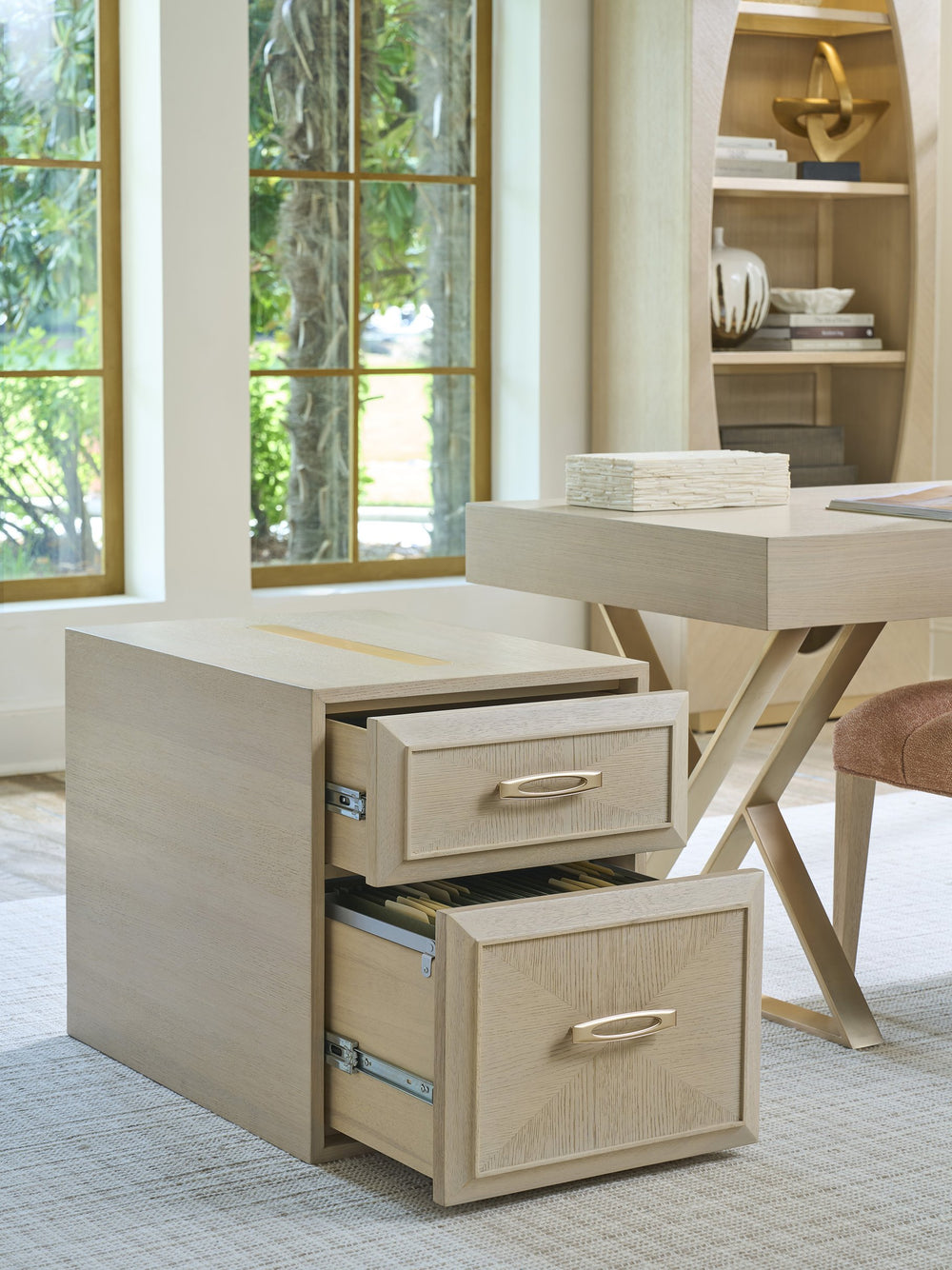 Lexington Sligh Apogee Modular File Chest – Elegant Mahogany Storage Solution For Home Office Or Living Space Decor Sandscape Wood 325-450