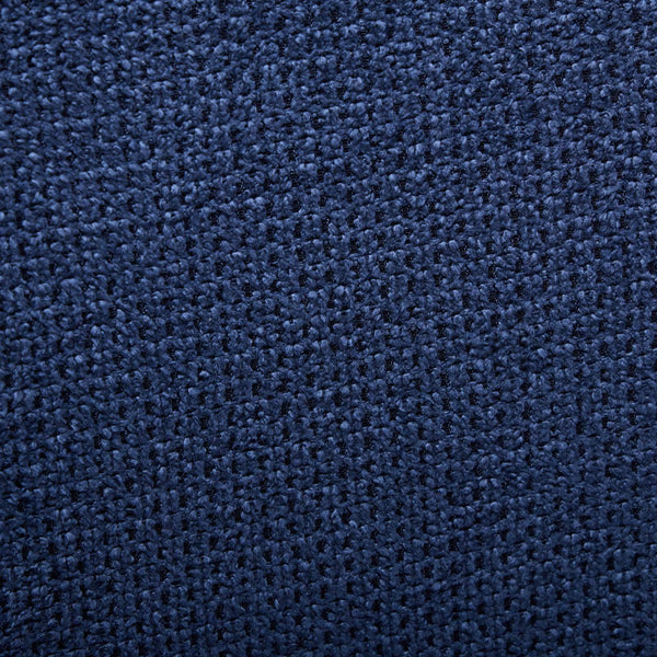 English Elm Modern Dining Chairs Set of 2 with Double-Layer Cushioned Chenille Upholstery, Curved Solid Wood Legs Blue W1143P207918