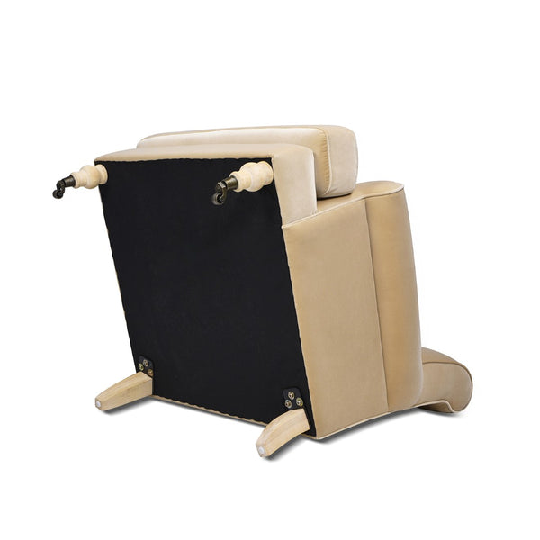 English Elm Alana Barrel Accent Chair in Performance Velvet with Rolling Casters for Living Room B2719P238307