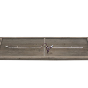 English Elm TVstand,media modern gray entertainment console with 1400W infrared electric fireplace, LED Bluetooth band, 62.6" L storage cabinet for TVs up to 65", safe flame effect, 120V home heating ambiance W679119744