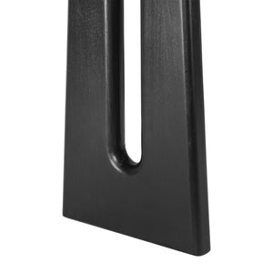 English Elm Mirod Wood Veneer Geometric Console Table Sculptural Sled Base for Entryway Hallway N760P321811B