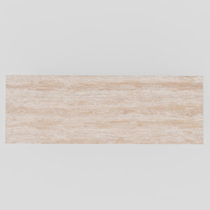 Alpine Furniture Raquel Driftwood Rectangular Dining Table — Japandi Minimalist 84" Seats 6, Durable, Easy Assembly 3269-01