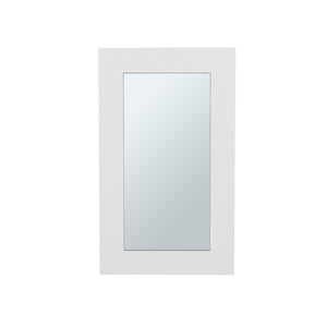 English Elm Medicine Cabinet Sanford White Mirrored Door 3 Shelves Compact Engineered Wood Modern Storage B092P238732