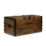 Christopher Knight Home® - Noble House - Wagner Handcrafted Boho Wood Storage Trunk with Latches