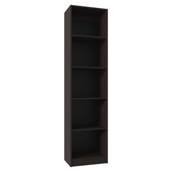 English Elm Home Slim 5 Shelves Narrow Bookcase Slim Vertical Storage in Kronos Walnut – Stylish Space Saver B070P337150