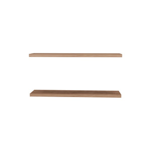 English Elm Ecco Floating Shelves Set of 2 47" — Sleek MDF Wall-Mounted Display with Hidden Brackets for Storage Beige 49 L x 11 W x 4 H B200P286945