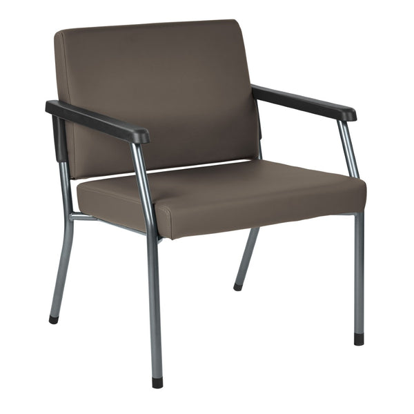OSP Home Furnishings Bariatric Guest Chair with Reinforced Metal Frame and Plush Padded Seat for Medical Offices BC9602-R111