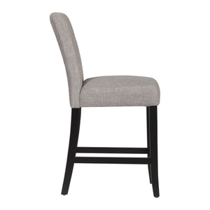 Breanne Upholstered Counter Stool with Keyhole Back and Rubberwood Frame for Kitchen