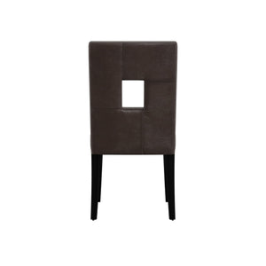 Breanne Upholstered Keyhole Back Dining Chair Set with Rubberwood Legs Modern Style