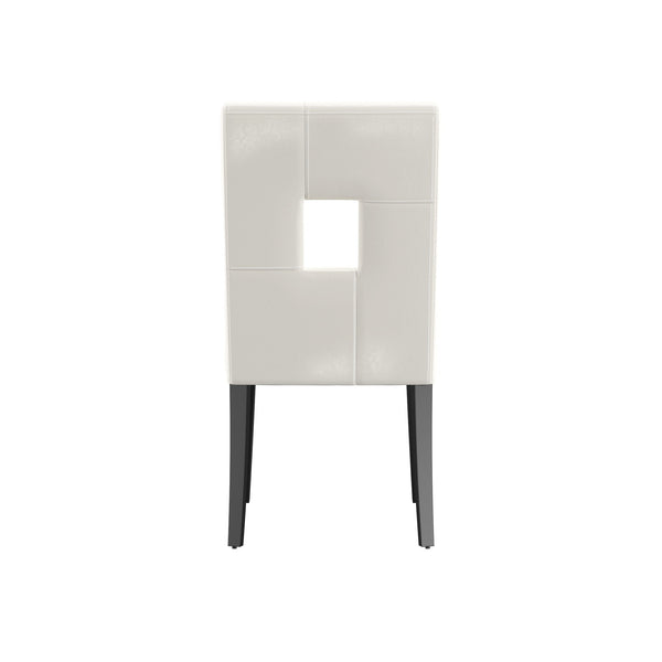 Breanne Upholstered Keyhole Back Dining Chair Set with Rubberwood Legs Modern Style