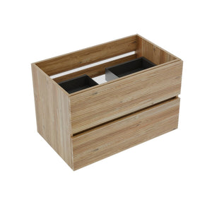 English Elm Grace Wall Mounted Oak Veneer Floating Vanity with Soft Close Drawers for Modern Bath W1865P352852