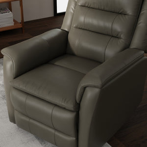 English Elm Global Swivel Glider Recliner In Madras Gray - Luxurious Comfort, Smooth Motion & Durable Design B339P333954