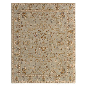 Capel Rugs Azari-isfahan Hand-tufted Wool Rug: Embrace Timeless Persian Design With Rich Colors And Quality Celadon, Tan 100% Wool 3272rs05000800240
