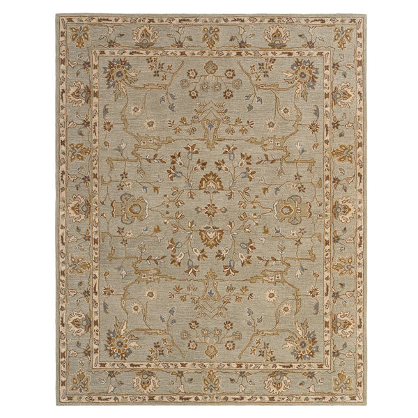 Capel Rugs Azari-isfahan Hand-tufted Wool Rug: Embrace Timeless Persian Design With Rich Colors And Quality Celadon, Tan 100% Wool 3272rs05000800240