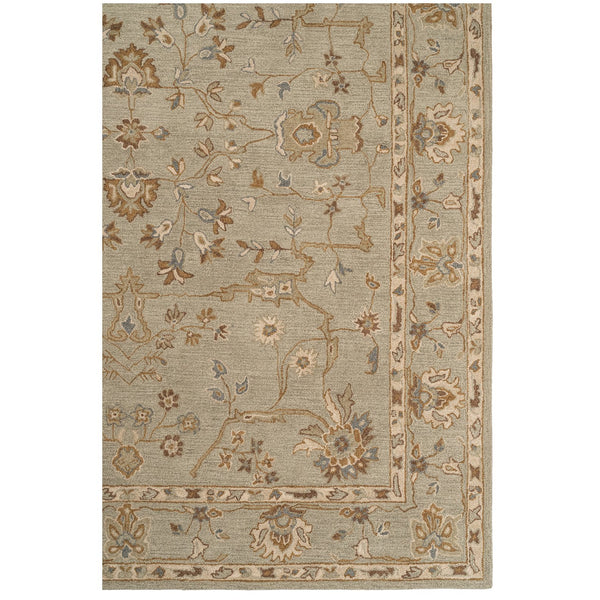 Capel Rugs Azari-isfahan Hand-tufted Wool Rug: Embrace Timeless Persian Design With Rich Colors And Quality Celadon, Tan 100% Wool 3272rs05000800240