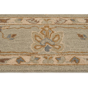 Capel Rugs Azari-isfahan Hand-tufted Wool Rug: Embrace Timeless Persian Design With Rich Colors And Quality Celadon, Tan 100% Wool 3272rs05000800240