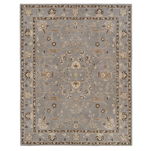 Capel Rugs Azari-isfahan Hand-tufted Wool Rug: Embrace Timeless Persian Design With Rich Colors And Quality Gray, Tan 100% Wool 3272rs05000800330