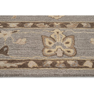 Capel Rugs Azari-isfahan Hand-tufted Wool Rug: Embrace Timeless Persian Design With Rich Colors And Quality Gray, Tan 100% Wool 3272rs05000800330