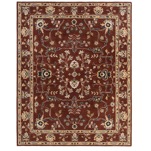 Capel Rugs Azari-isfahan Hand-tufted Wool Rug: Embrace Timeless Persian Design With Rich Colors And Quality Copper, Tan 100% Wool 3272rs09001200850