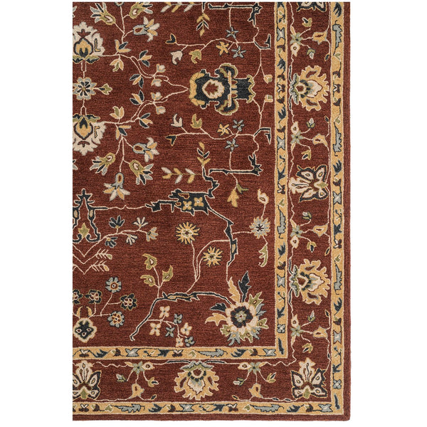 Capel Rugs Azari-isfahan Hand-tufted Wool Rug: Embrace Timeless Persian Design With Rich Colors And Quality Copper, Tan 100% Wool 3272rs09001200850