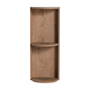 English Elm 12" Bathroom Wall-Mounted Storage Rack with Three-Tier Floating Shelves, Durable Scratch-Resistant Plywood Organizing Solution Imitative Oak W999P277163