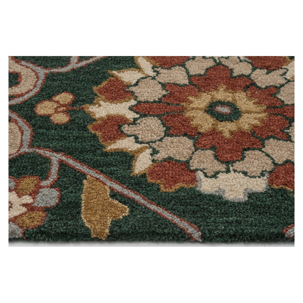 Capel Rugs Azari-keshan Hand-tufted Wool Rug Collection With Traditional Persian Patterns And Rich Colors Evergreen, Tan 100% Wool 3273rs03060506280