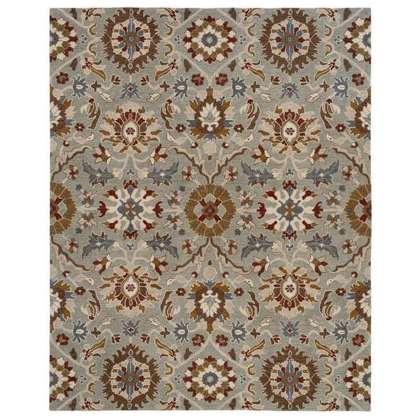 Capel Rugs Azari-keshan Hand-tufted Wool Rug Collection With Traditional Persian Patterns And Rich Colors Pewter, Brown 100% Wool 3273rs03060506350