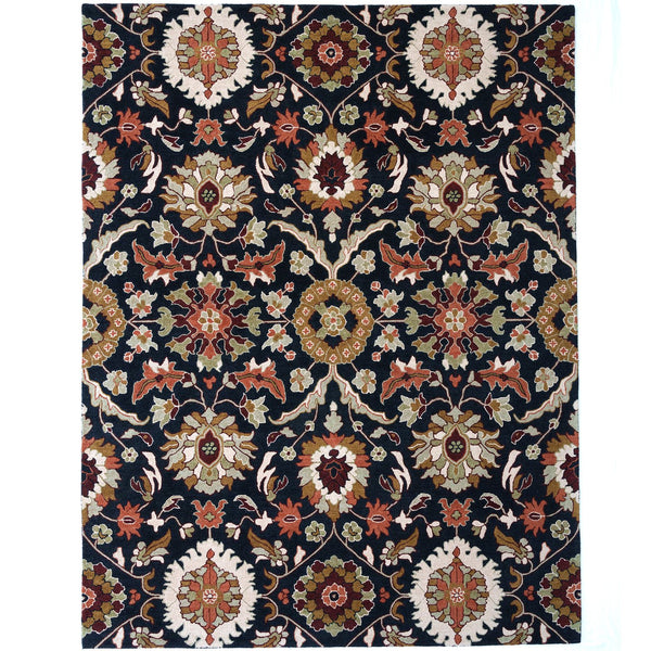 Capel Rugs Azari-keshan Hand-tufted Wool Rug Collection With Traditional Persian Patterns And Rich Colors Ink, Brown 100% Wool 3273rs05000800375
