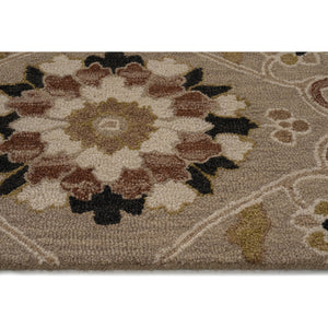 Capel Rugs Azari-keshan Hand-tufted Wool Rug Collection With Traditional Persian Patterns And Rich Colors Oxford Tan, Brown 100% Wool 3273rs08001000740