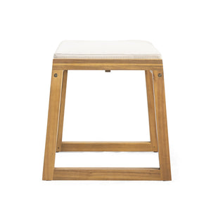 English Elm Christopher Knight Home® - Acacia Teak Outdoor Dining Set of 5 with Cushioned Chairs & Benches, Weatherproof Acacia Wood Patio N779P191976T_N779P210772L_N779P210771L