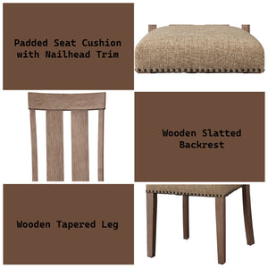 English Elm Nathaniel Maple Finish 8PC Dining Set with 86" Table, Server & 220lb Capacity Chairs, Seats 7-9 B2726S00258