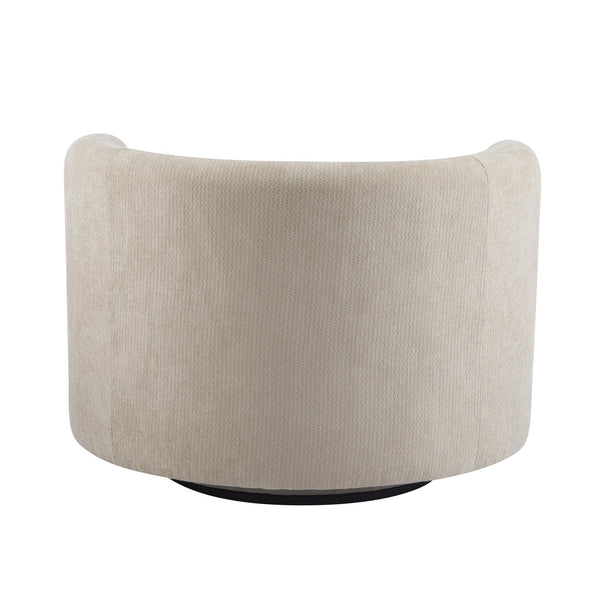 English Elm Christopher Knight Home® - Swivel Contemporary Accent Armchair with Lumbar Pillow, 360° Rotation, Metal Base Durability khaki 37.75 L x 33.75 W x 26.5 H N776P368491K