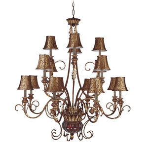 Charlotte 55'' Wide 18-Light Chandelier - Brown 328-GC-SH13 Elk Lighting