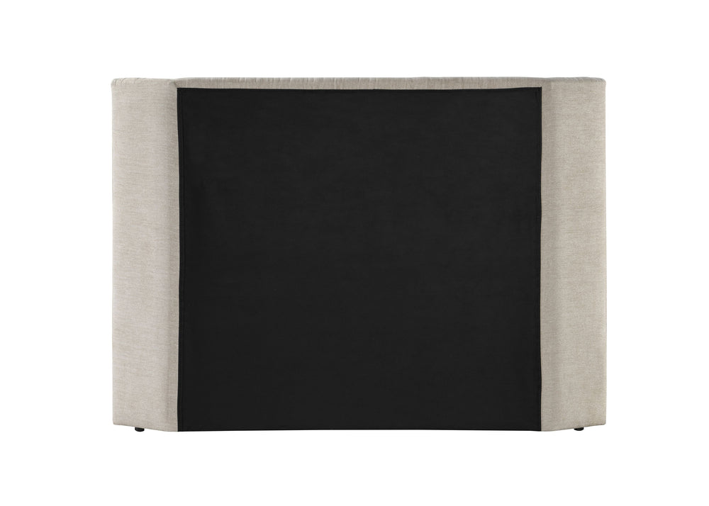 English Elm Loren Upholstered Eastern King Bed with Low Profile Frame, 13 Slats, 660lb Capacity, Modern Fabric Finish Beige 85.43 L x 49.6 W x 7.28 H B2726S00494