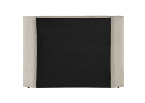 English Elm Loren Upholstered Eastern King Bed with Low Profile Frame, 13 Slats, 660lb Capacity, Modern Fabric Finish Beige 85.43 L x 49.6 W x 7.28 H B2726S00494