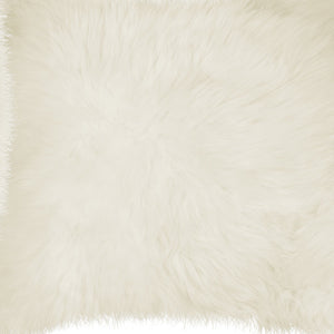 Homeroots Set Of Two 18" Natural Sheepskin Throw Pillows   328292