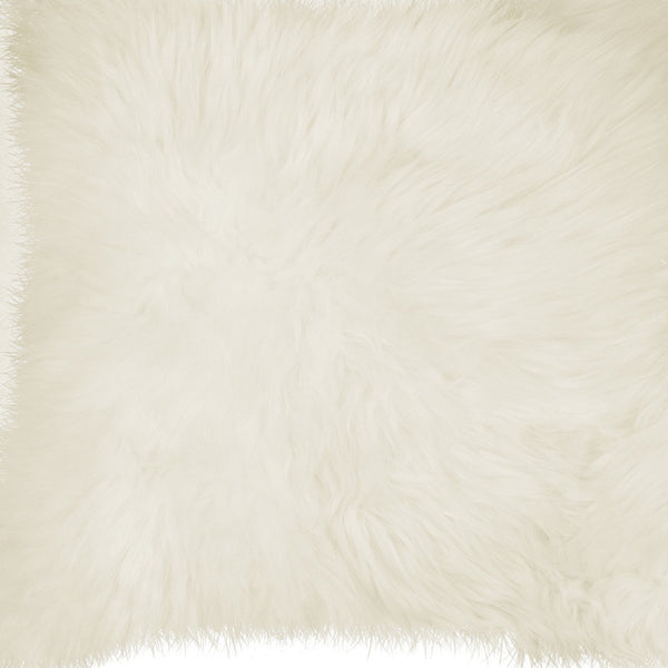 Homeroots Set Of Two 18" Natural Sheepskin Throw Pillows   328292