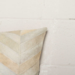 HomeRoots Set of Two Luxurious Natural Cowhide Throw Pillows for Rustic-Chic Home Decor & Comfort 328295