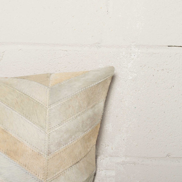 HomeRoots Set of Two Luxurious Natural Cowhide Throw Pillows for Rustic-Chic Home Decor & Comfort 328295