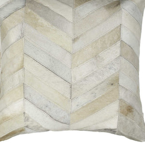 HomeRoots Set of Two Luxurious Natural Cowhide Throw Pillows for Rustic-Chic Home Decor & Comfort 328295