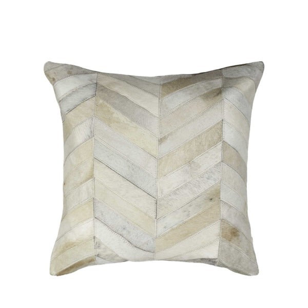 HomeRoots Set of Two Luxurious Natural Cowhide Throw Pillows for Rustic-Chic Home Decor & Comfort 328295