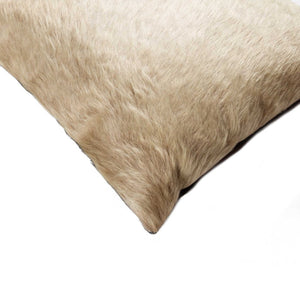 HomeRoots Set of Two Natural Cowhide Throw Pillows - Cozy Comfort Meets Elegant Style for Any Space 328297