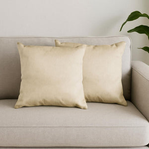 HomeRoots Set of Two Natural Cowhide Throw Pillows - Cozy Comfort Meets Elegant Style for Any Space 328297