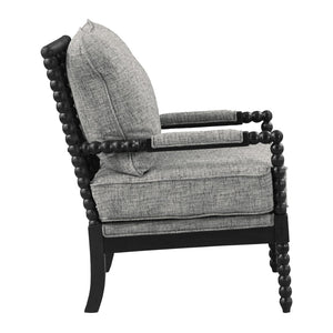 OSP Home Furnishings Eliza Spindle Chair Graphite