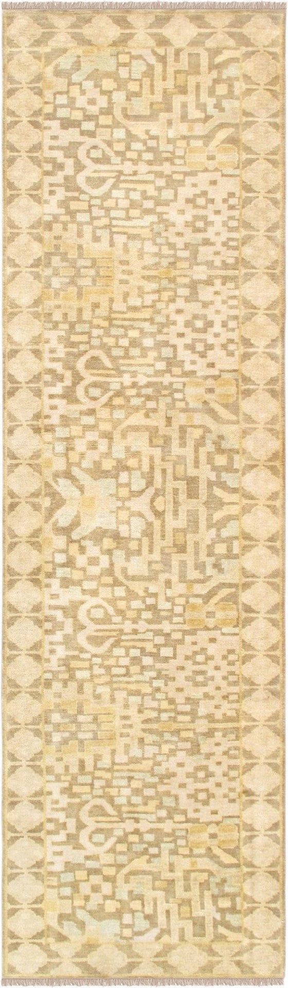 Pasargad Home Oushak Collection Hand-knotted Wool Runner Rug - Timeless Elegance For Every Room   032875