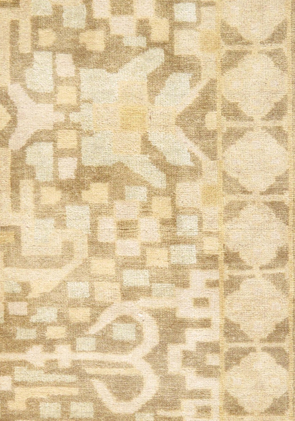 Pasargad Home Oushak Collection Hand-knotted Wool Runner Rug - Timeless Elegance For Every Room   032875